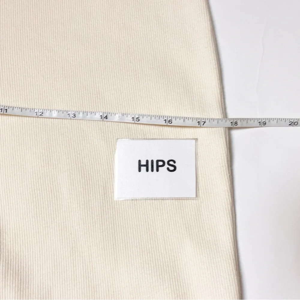 Subsurface NWT Hostess Pant Large Ivory stretch high waist flare‎ leg whale tail
